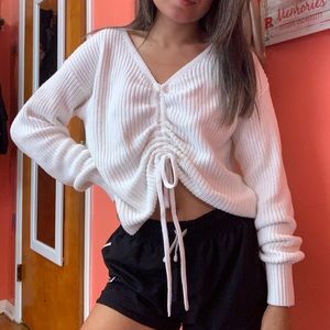 Hollister cinch-front sweater